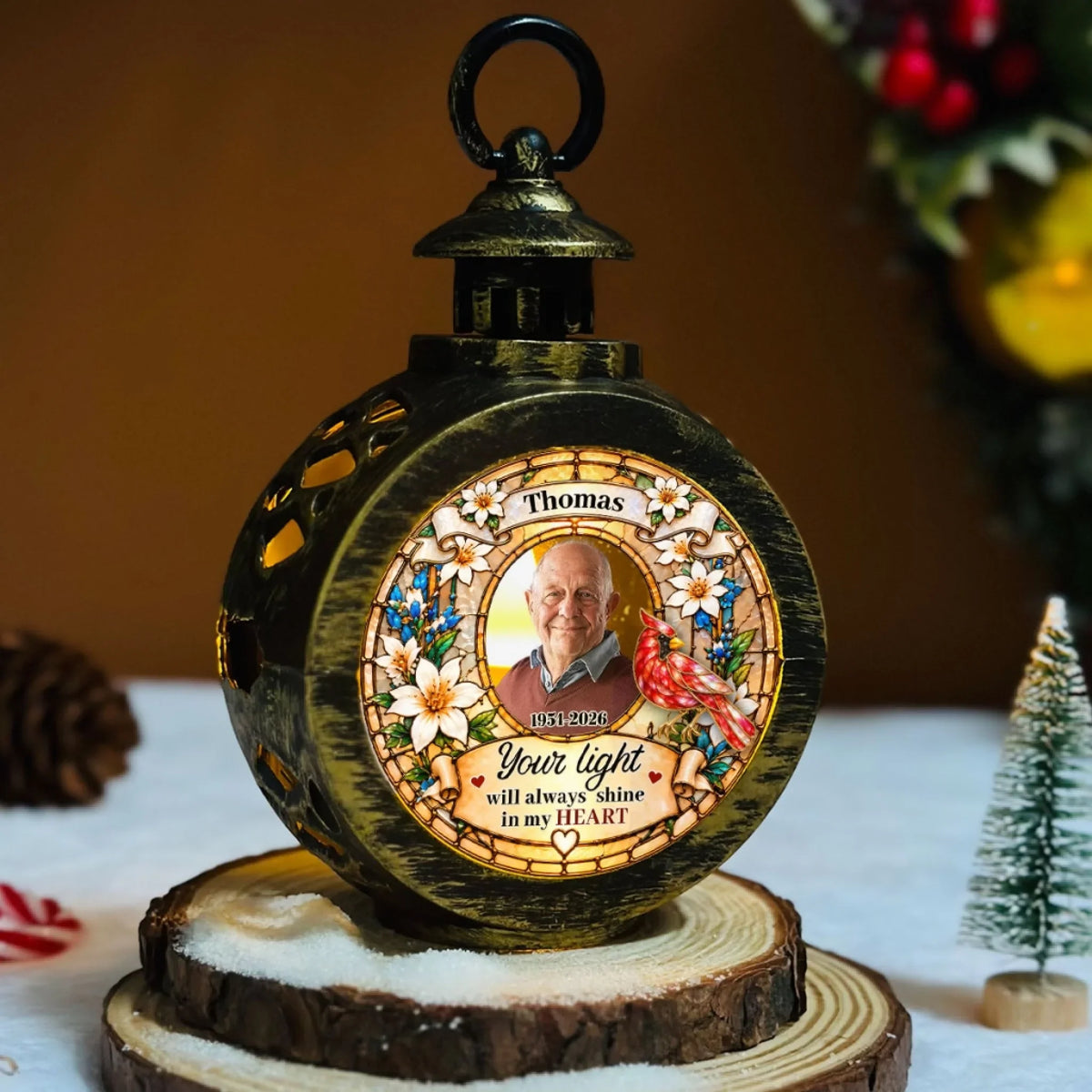 Custom Christmas Gifts for Loved Ones, Family Keepsake • Keeping You Close - Personalized Christmas Lantern