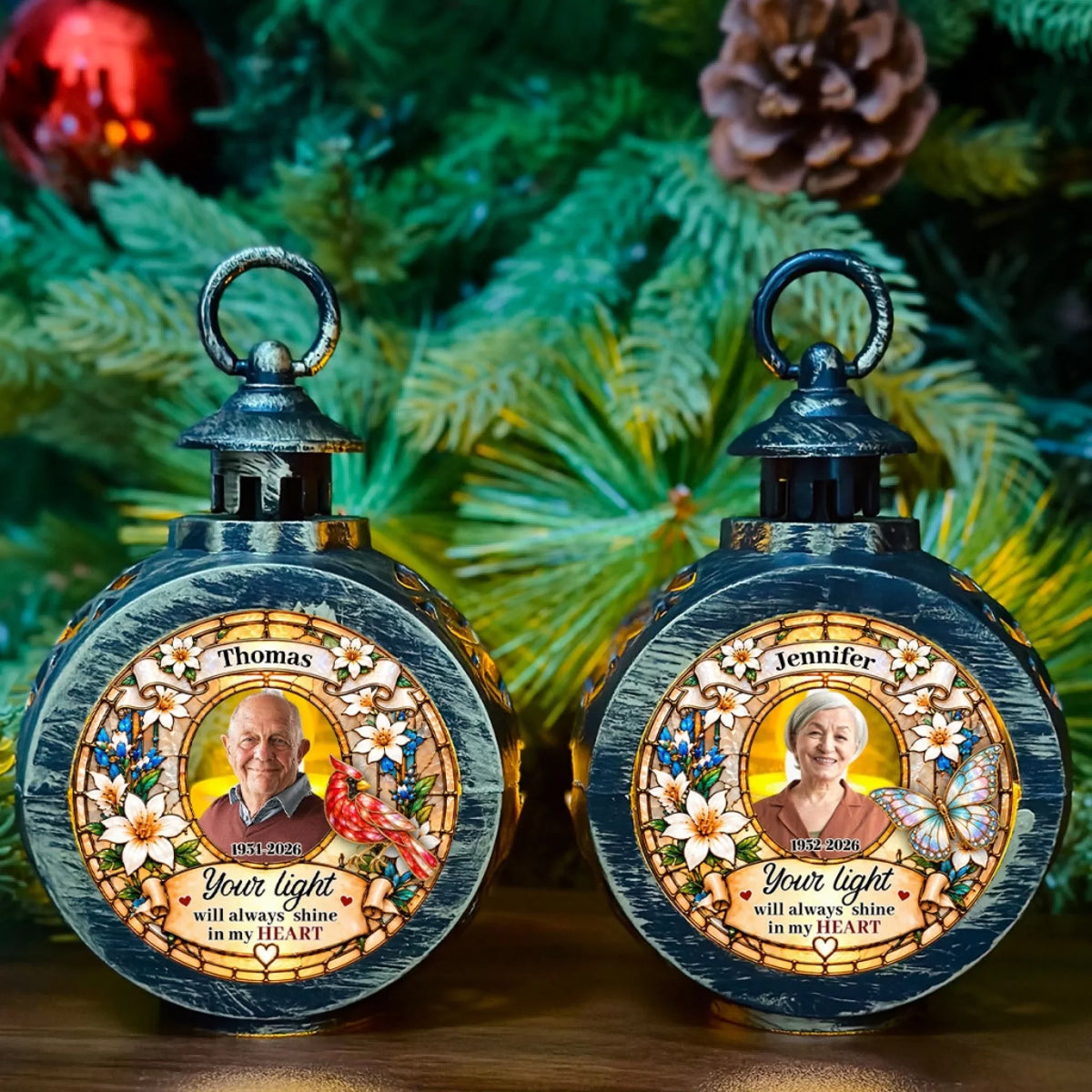 Custom Christmas Gifts for Loved Ones, Family Keepsake • Keeping You Close - Personalized Christmas Lantern
