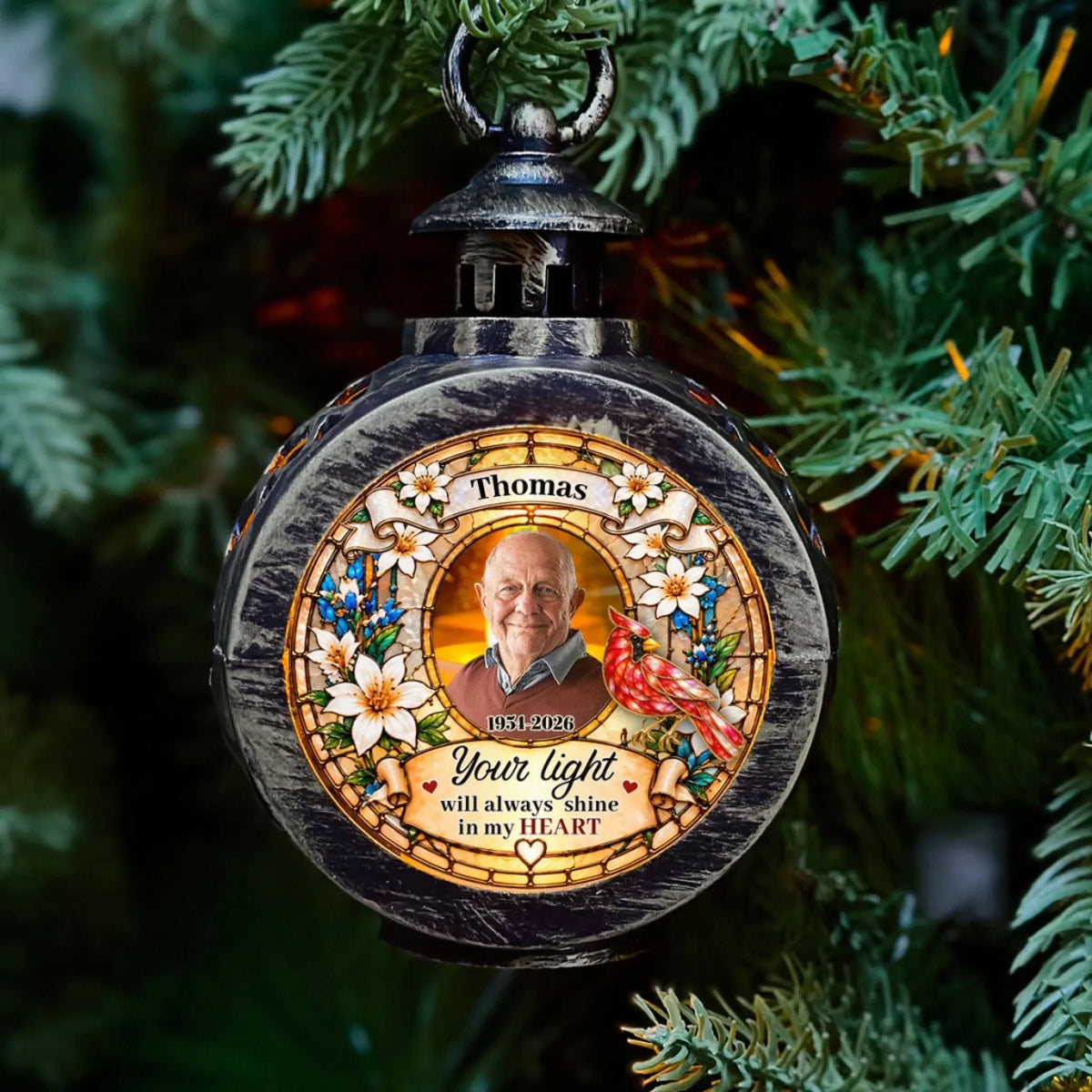 Custom Christmas Gifts for Loved Ones, Family Keepsake • Keeping You Close - Personalized Christmas Lantern