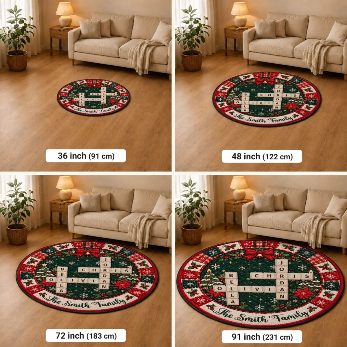 Family Love Season - Personalized Quilted Mat