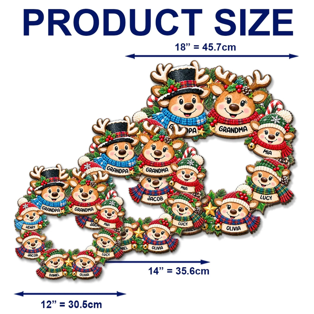 Little Reindeer Crew - Personalized Wood Sign