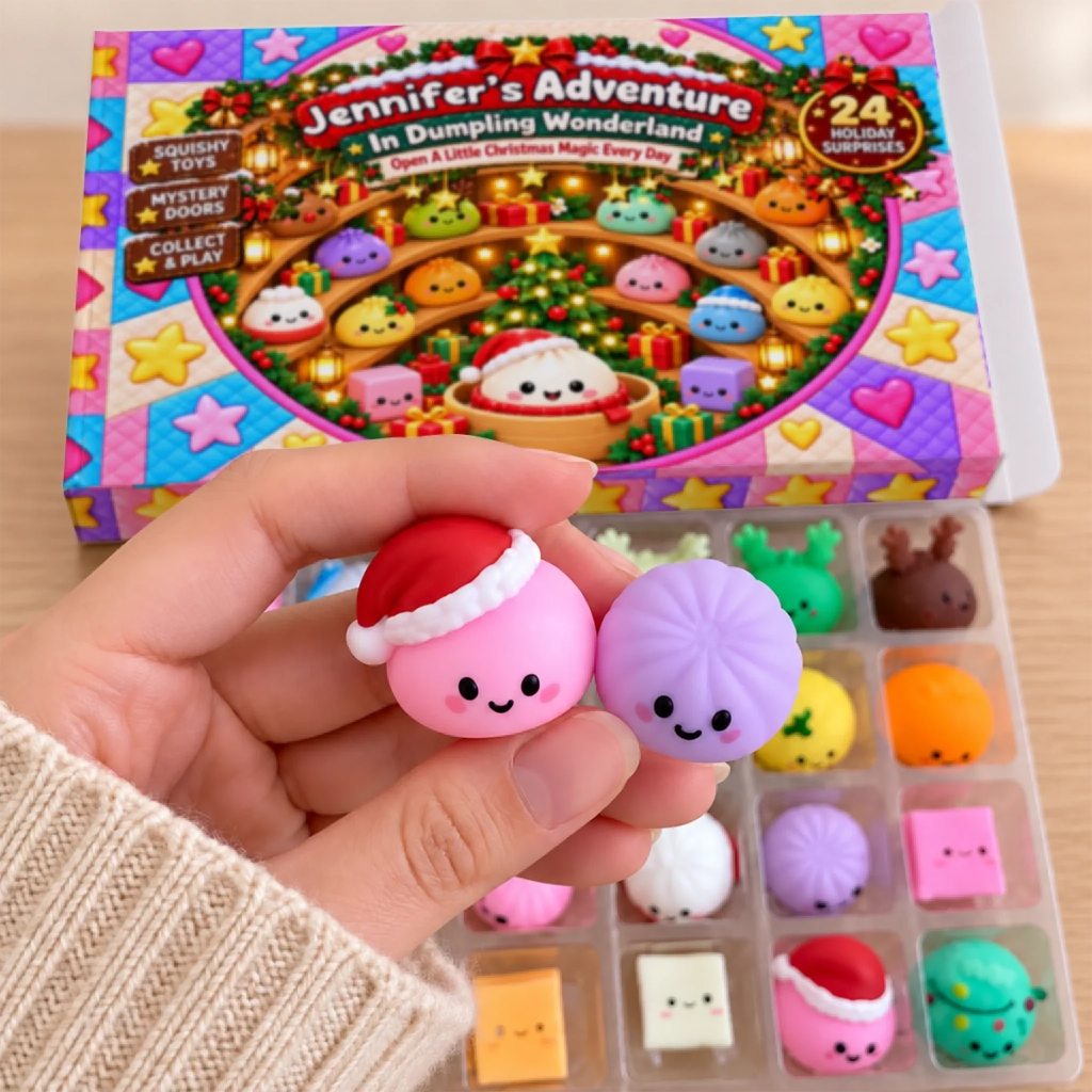 Year Of Squishy - Personalized Dumpling Advent Calendar
