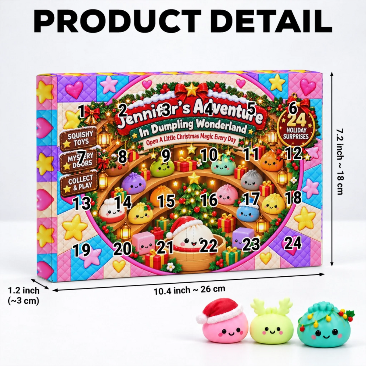 Year Of Squishy - Personalized Dumpling Advent Calendar