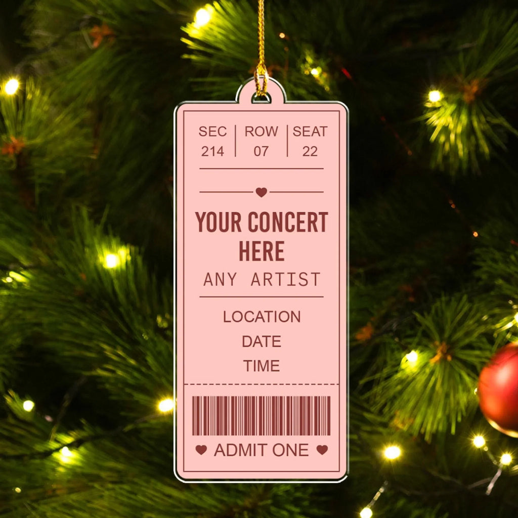 Custom Keepsake Christmas Ornament •  Concert Memories - Personalized Acrylic Ornament