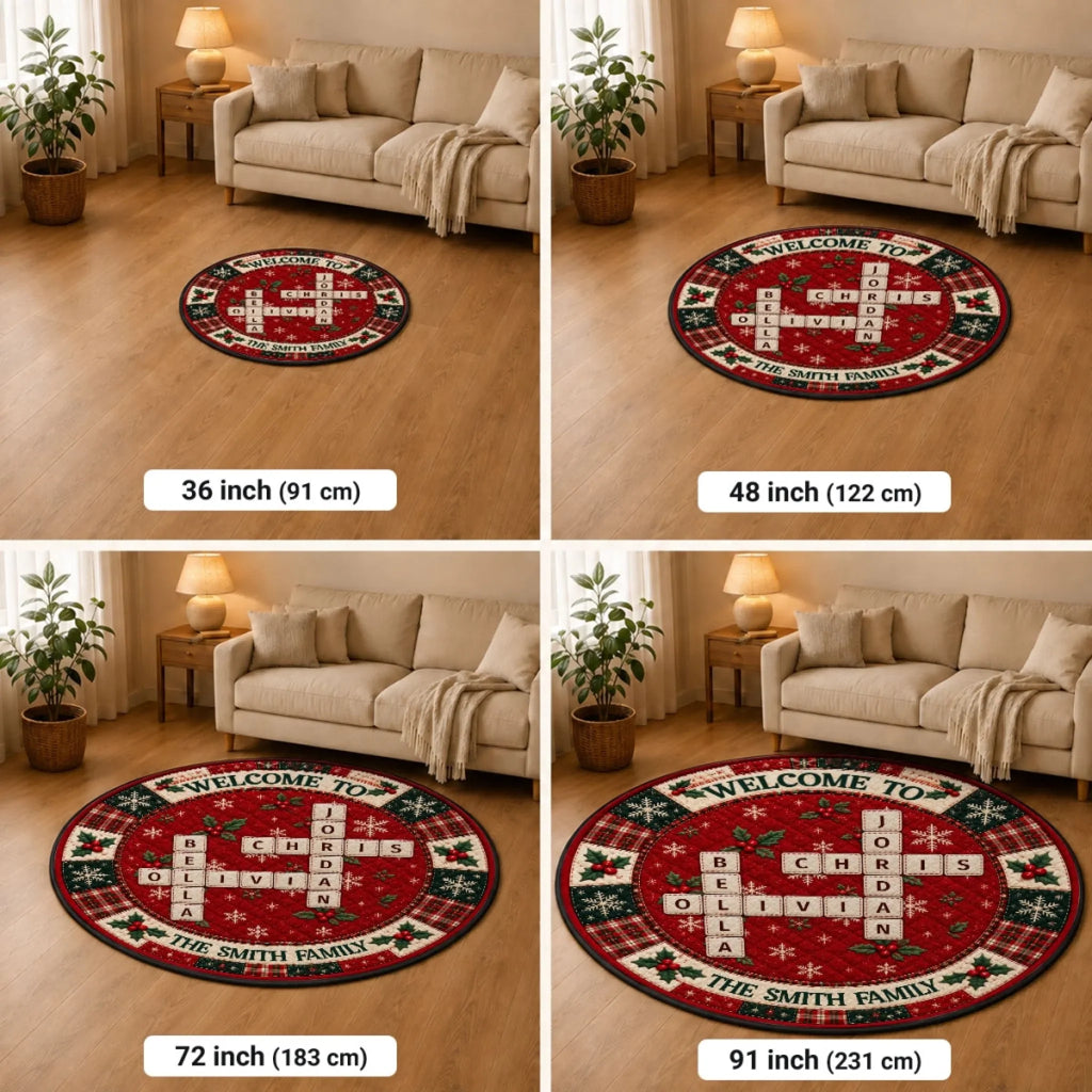 Lovely Family - Personalized Quilted Mat