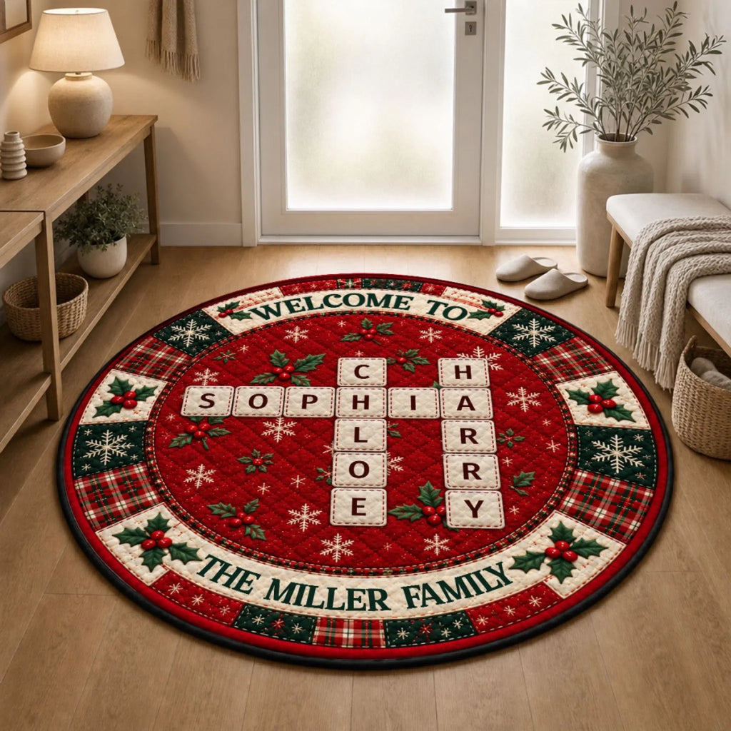 Lovely Family - Personalized Quilted Mat