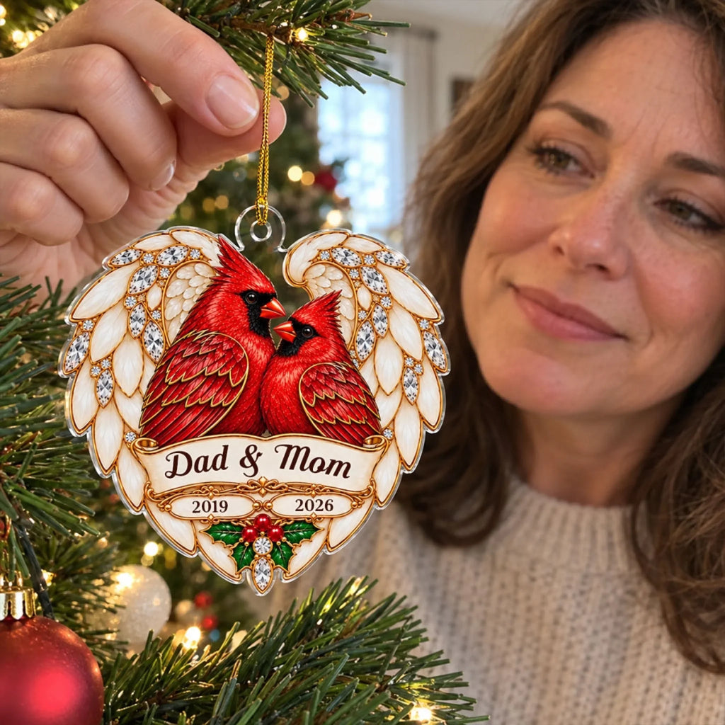 Custom Memorial Christmas Ornament, Sympathy Keepsake •  Your Memory Shines - Personalized Acrylic Ornament
