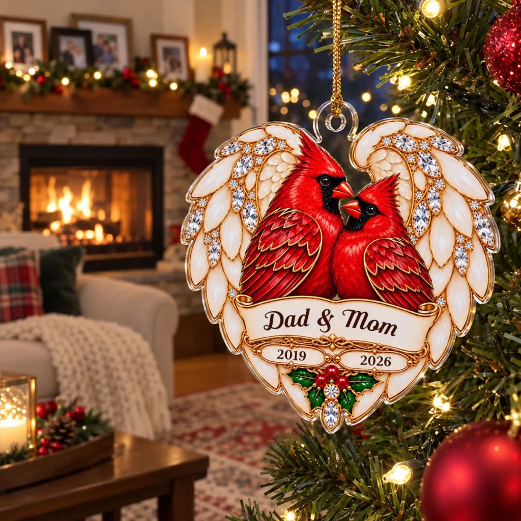 Custom Memorial Christmas Ornament, Sympathy Keepsake •  Your Memory Shines - Personalized Acrylic Ornament