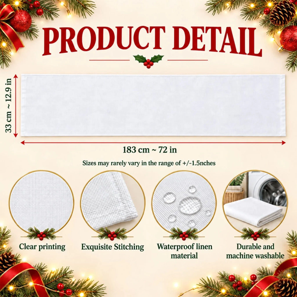 Heart Full Of Memories - Personalize Table Runner