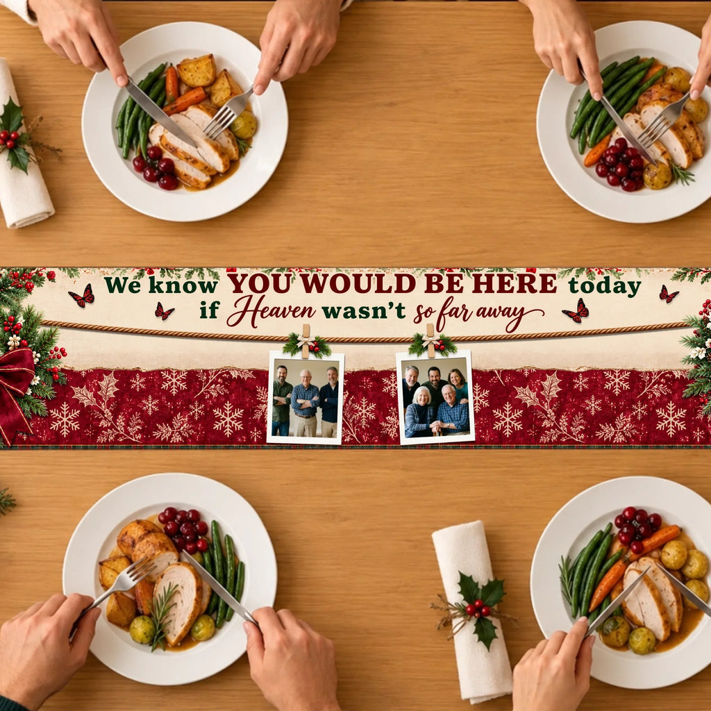 Heart Full Of Memories - Personalize Table Runner