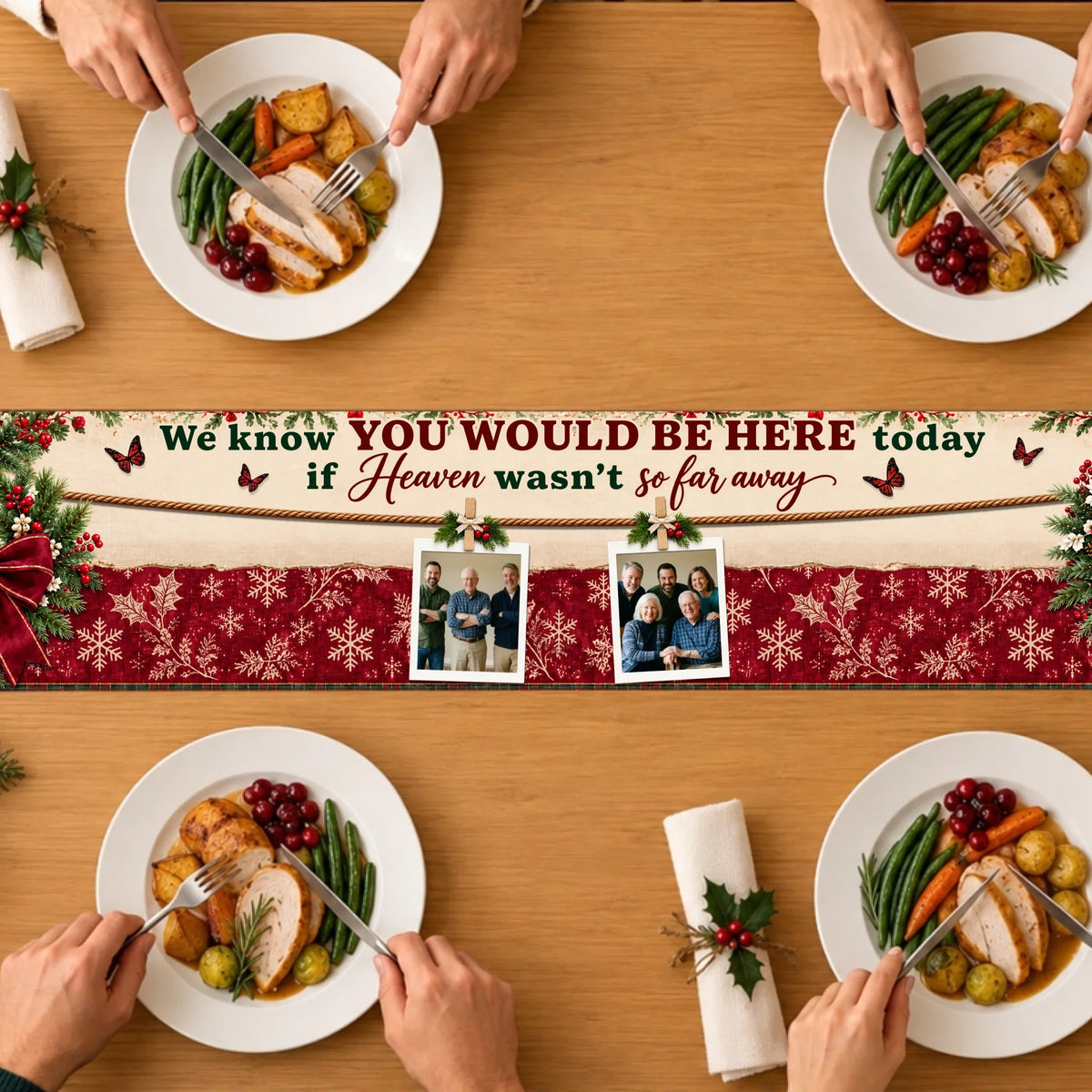 Heart Full Of Memories - Personalize Table Runner