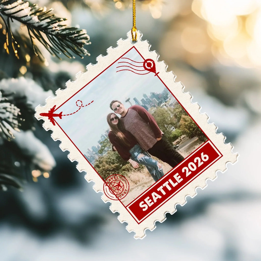 Custom Keepsake Christmas Ornament •  Our Favorite Journey - Personalized Acrylic Ornament