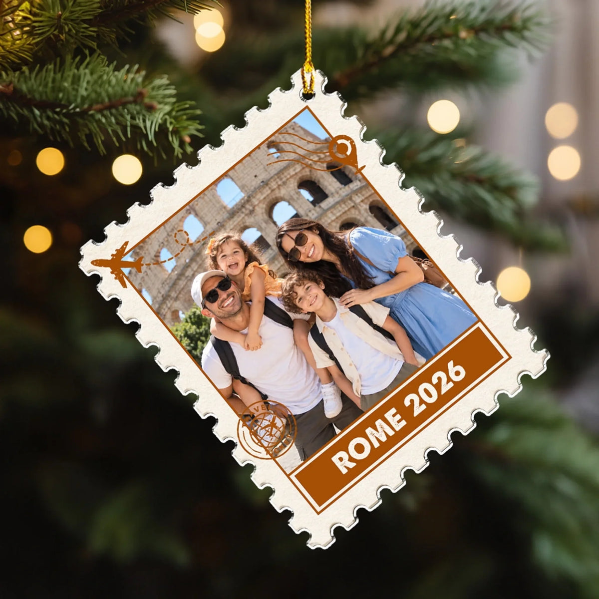 Custom Keepsake Christmas Ornament •  Our Favorite Journey - Personalized Acrylic Ornament