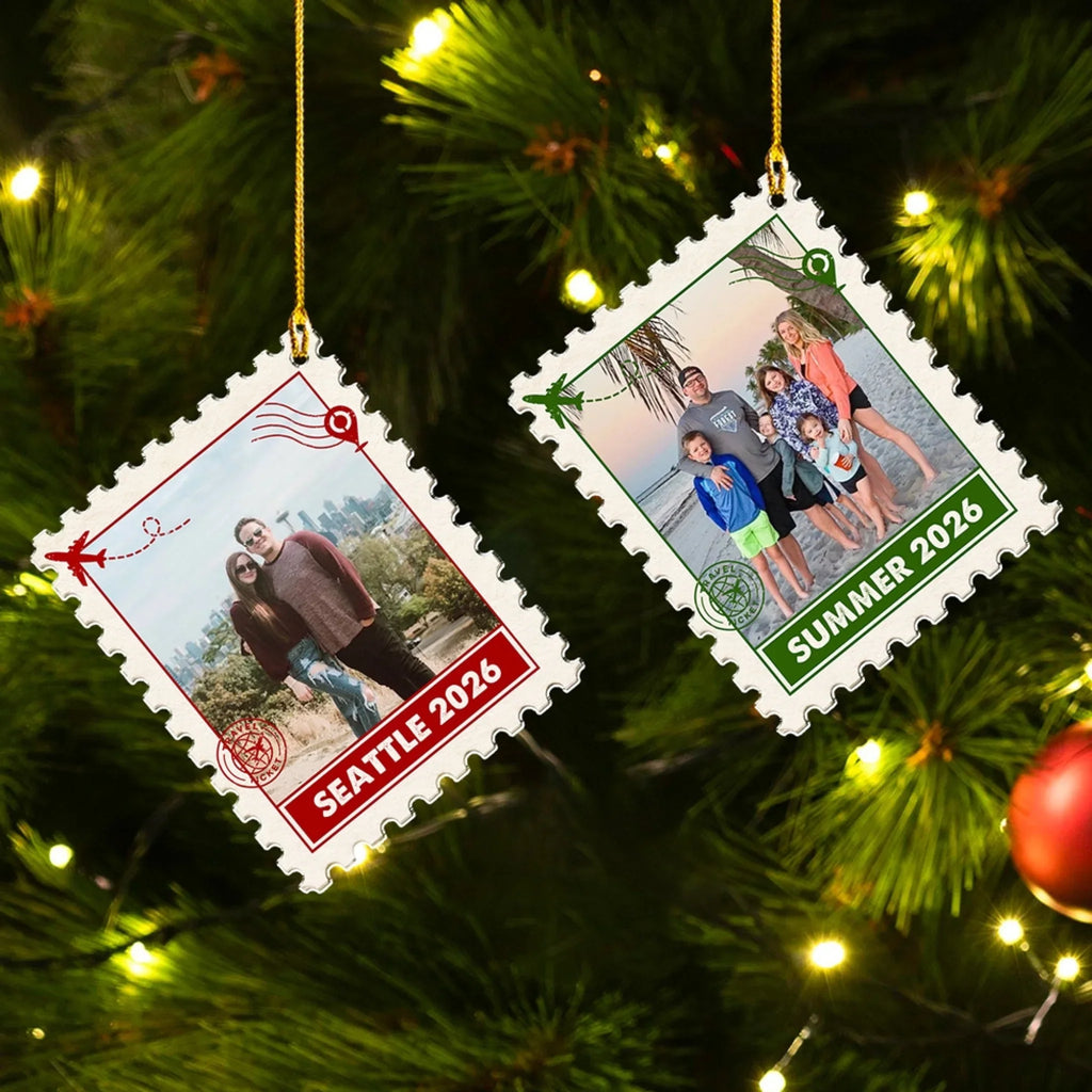 Custom Keepsake Christmas Ornament •  Our Favorite Journey - Personalized Acrylic Ornament