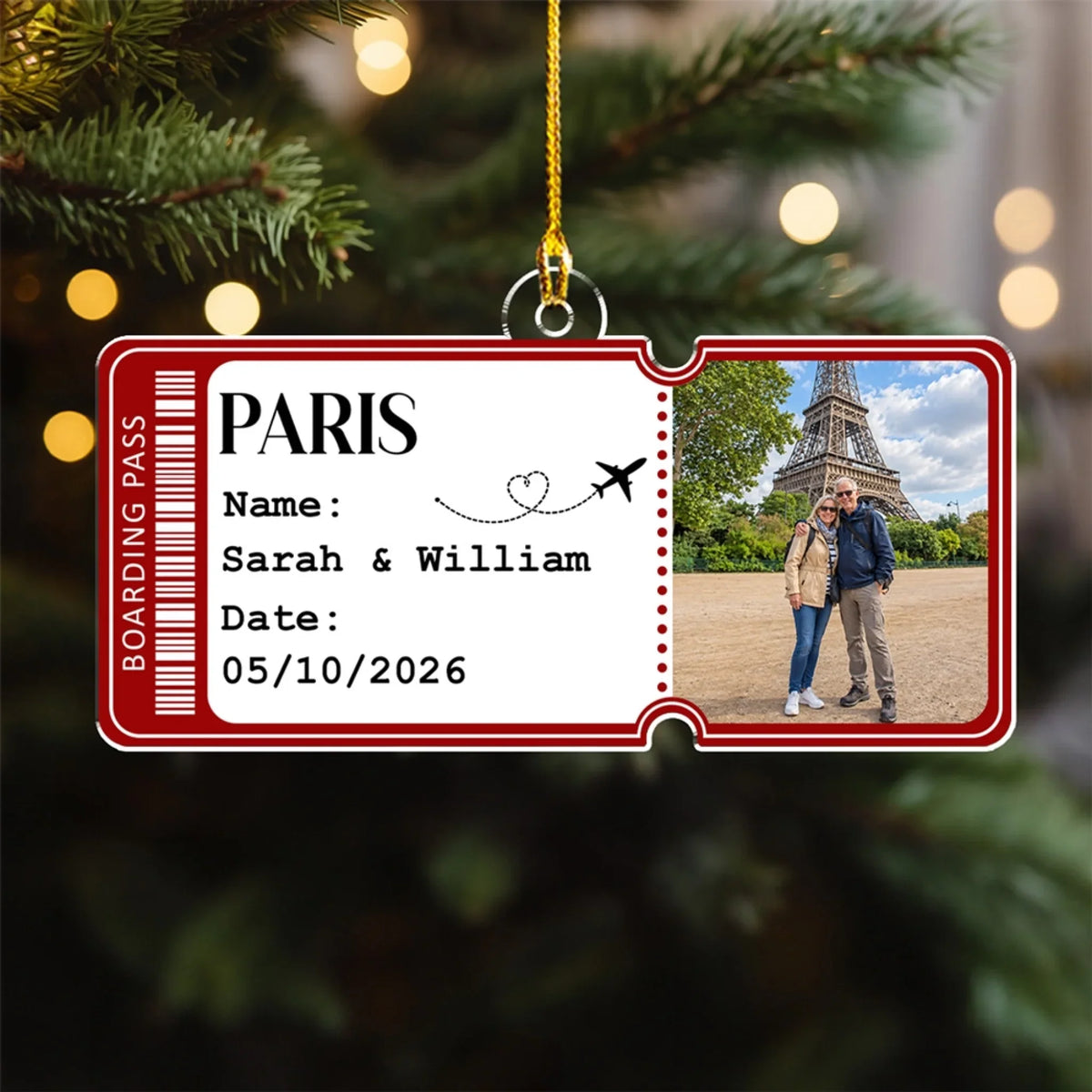 Together Along the Way - Personalized Acrylic Ornament
