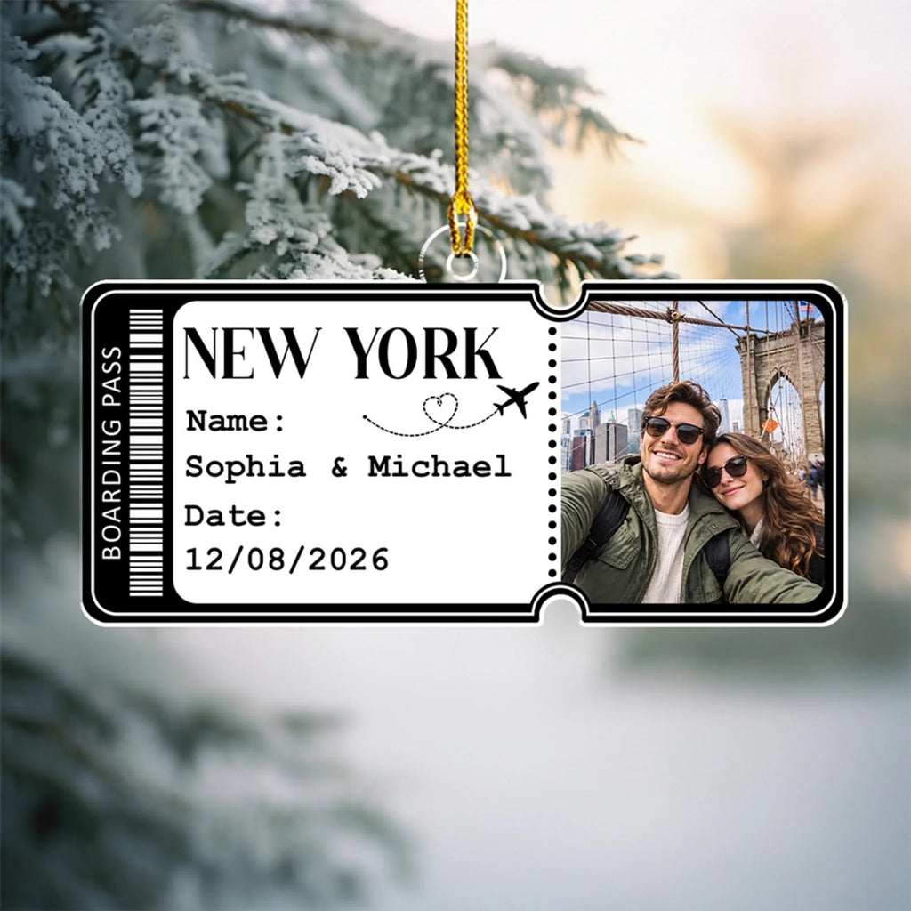 Together Along the Way - Personalized Acrylic Ornament