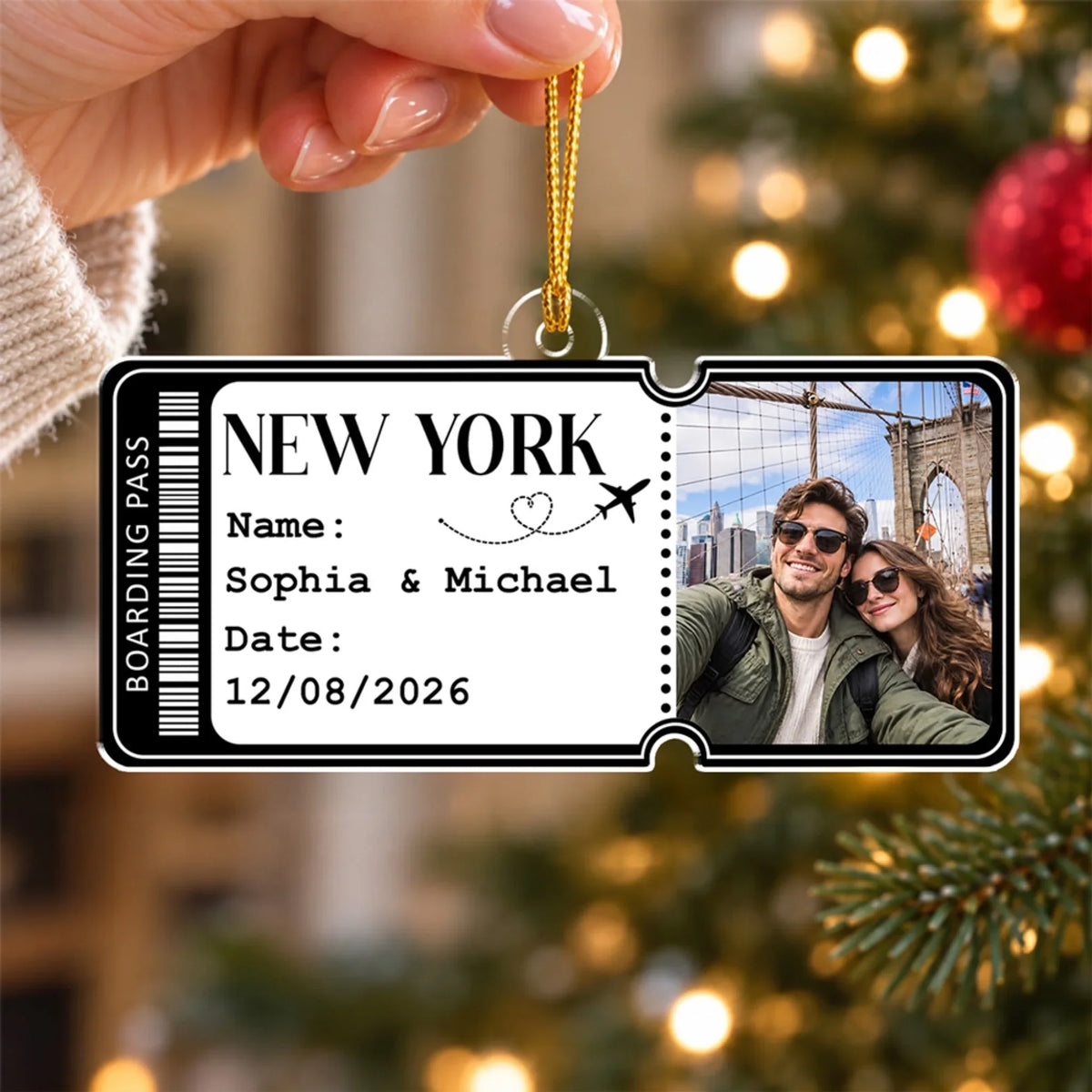 Together Along the Way - Personalized Acrylic Ornament