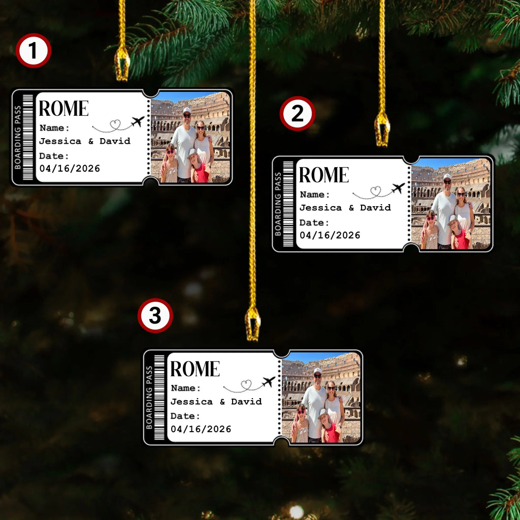 Together Along the Way - Personalized Acrylic Ornament