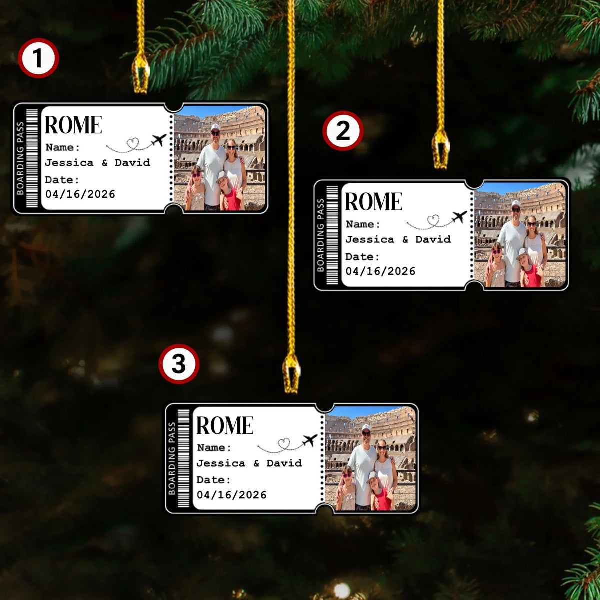Together Along the Way - Personalized Acrylic Ornament