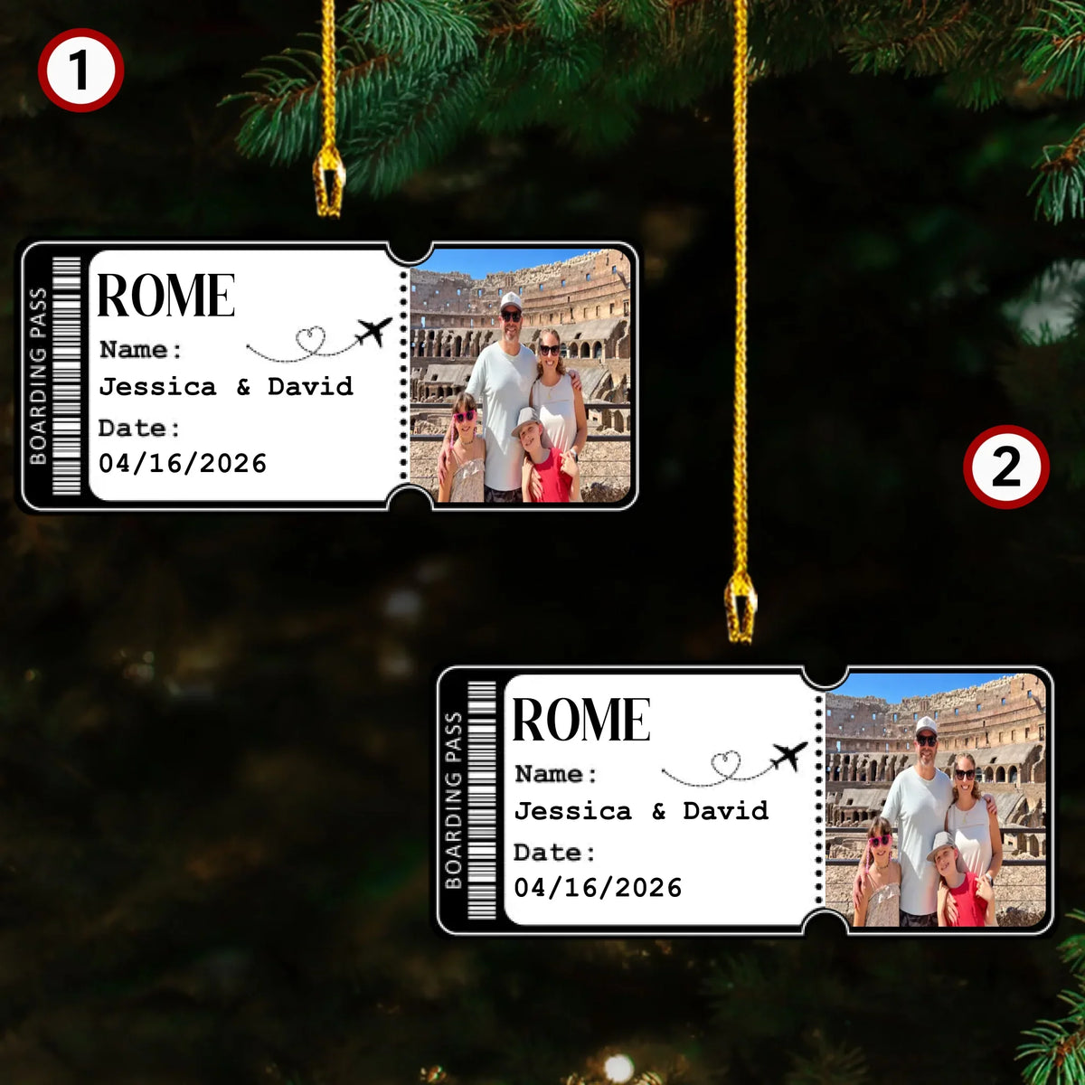 Together Along the Way - Personalized Acrylic Ornament