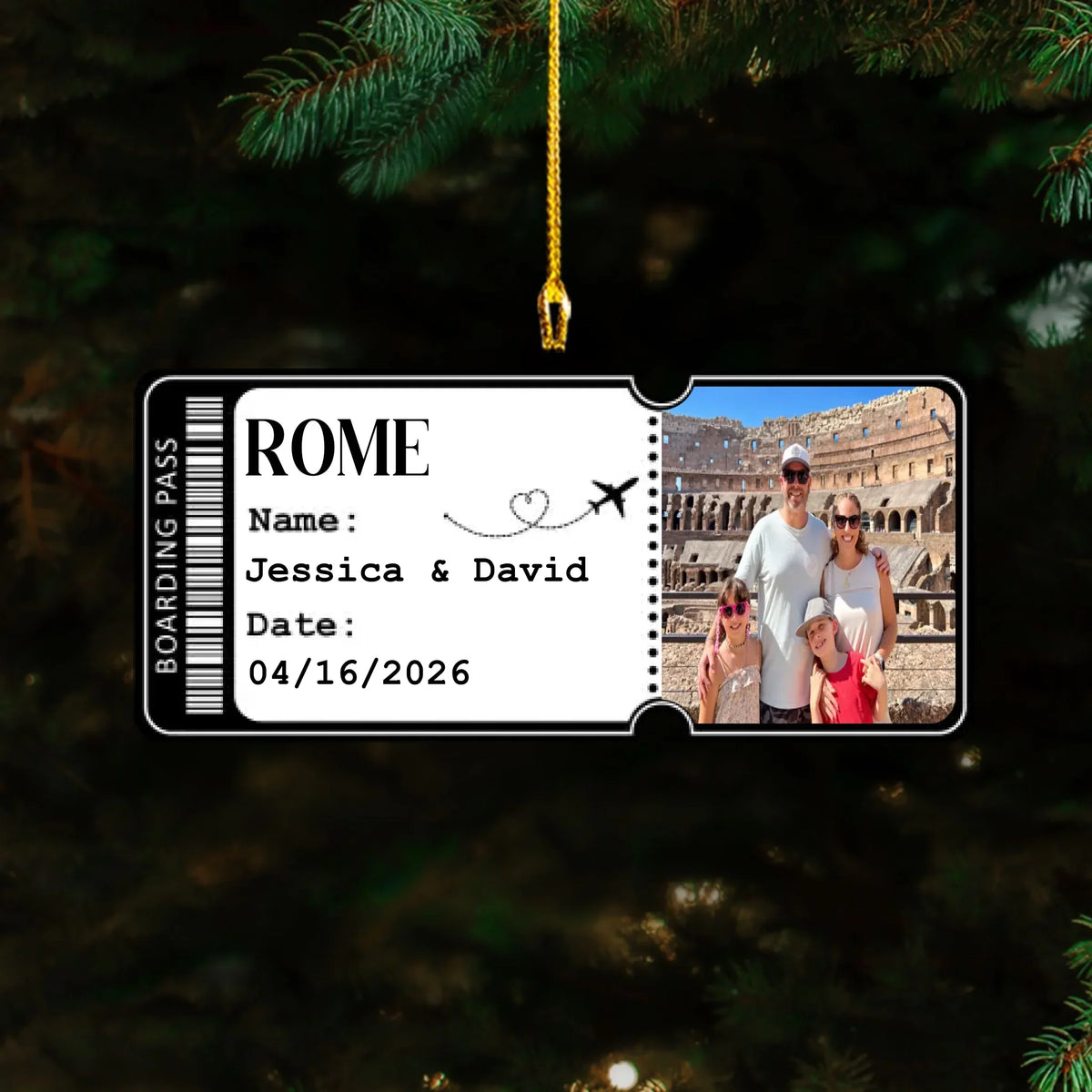Together Along the Way - Personalized Acrylic Ornament
