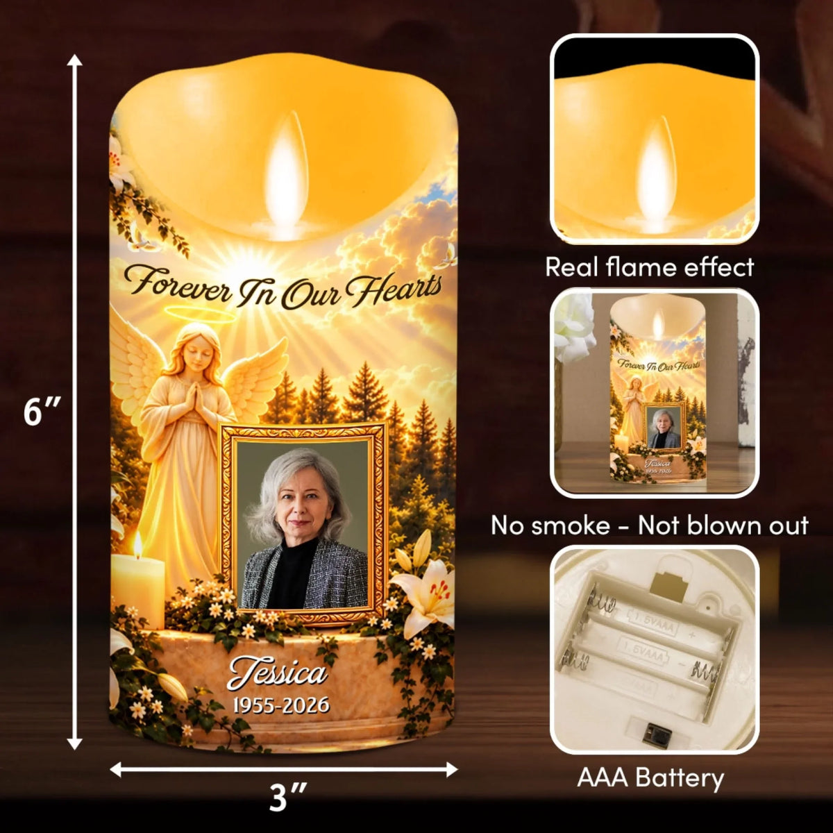 A Light To Remember - Personalized LED Candle