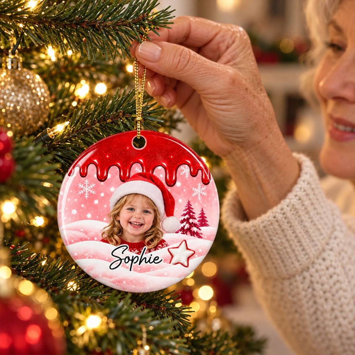 Our Little Christmas Star - Personalized Ceramic Ornament