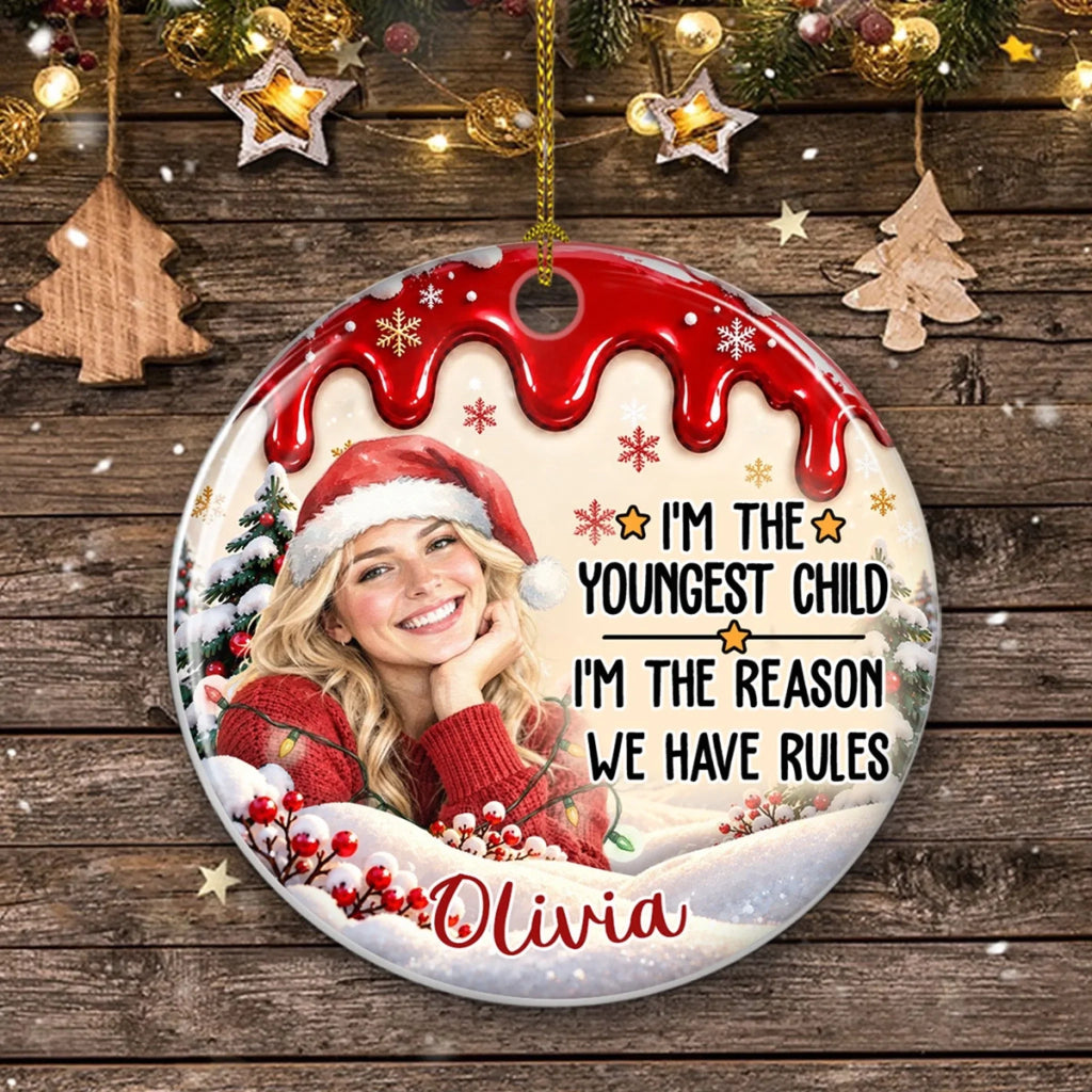 Christmas Memories Start With Siblings - Personalized Ceramic Ornament