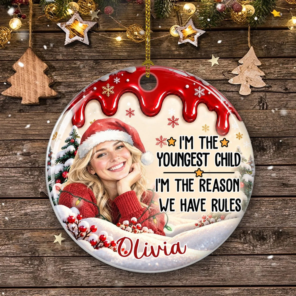 Christmas Memories Start With Siblings - Personalized Ceramic Ornament