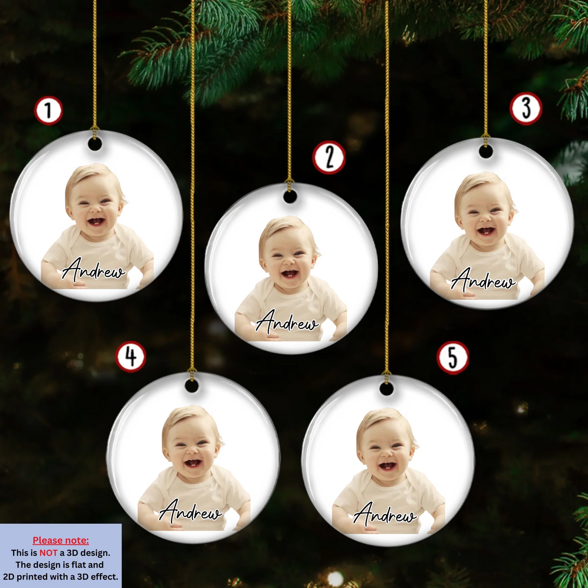 Our Little Christmas Star - Personalized Ceramic Ornament