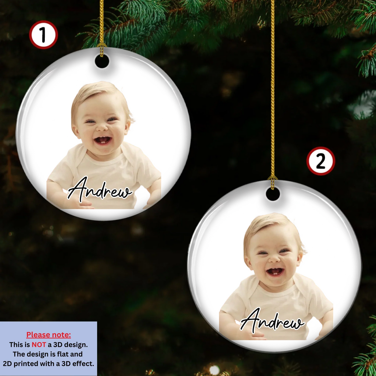 Our Little Christmas Star - Personalized Ceramic Ornament