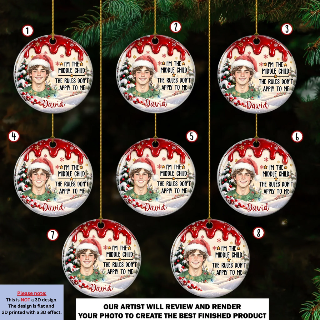 Christmas Memories Start With Siblings - Personalized Ceramic Ornament