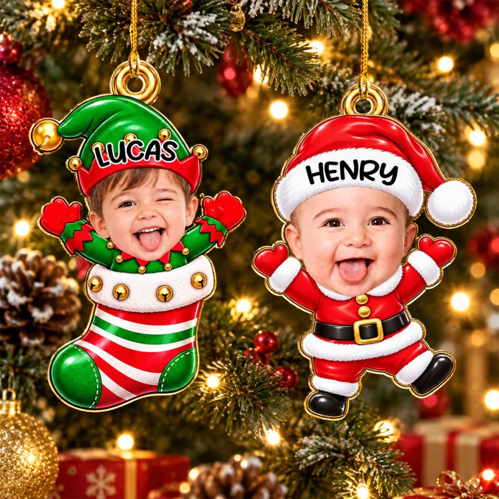 Little Santa - Personalized Acrylic Ornament