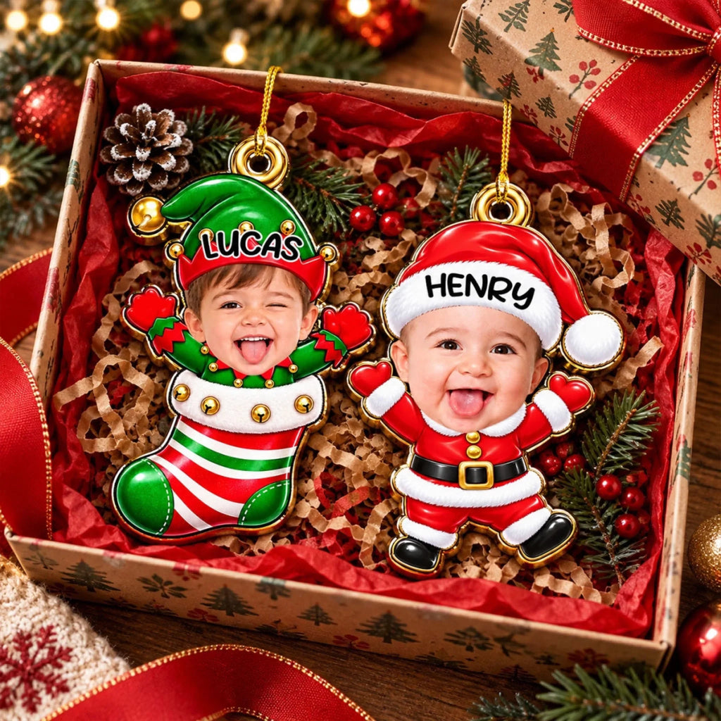 Little Santa - Personalized Acrylic Ornament