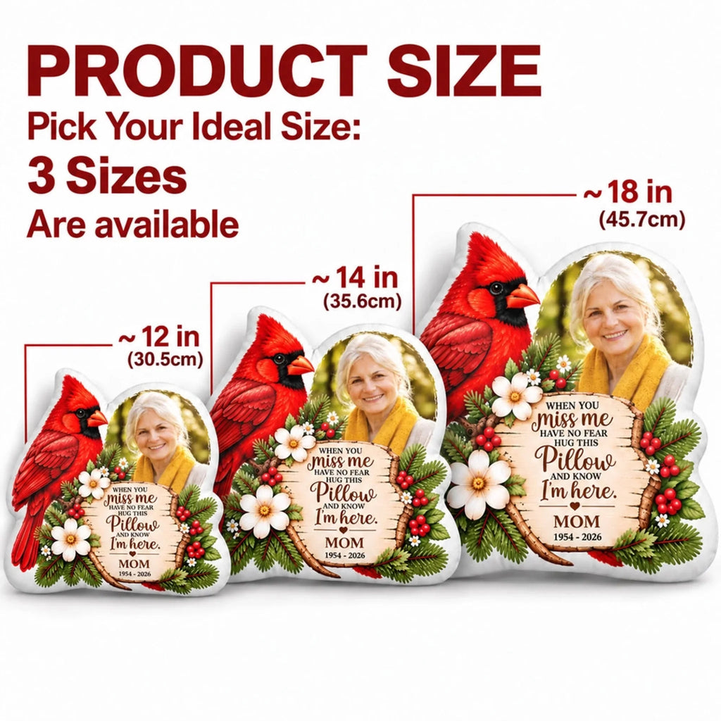 When You Miss Me - Personalized Shaped Pillow