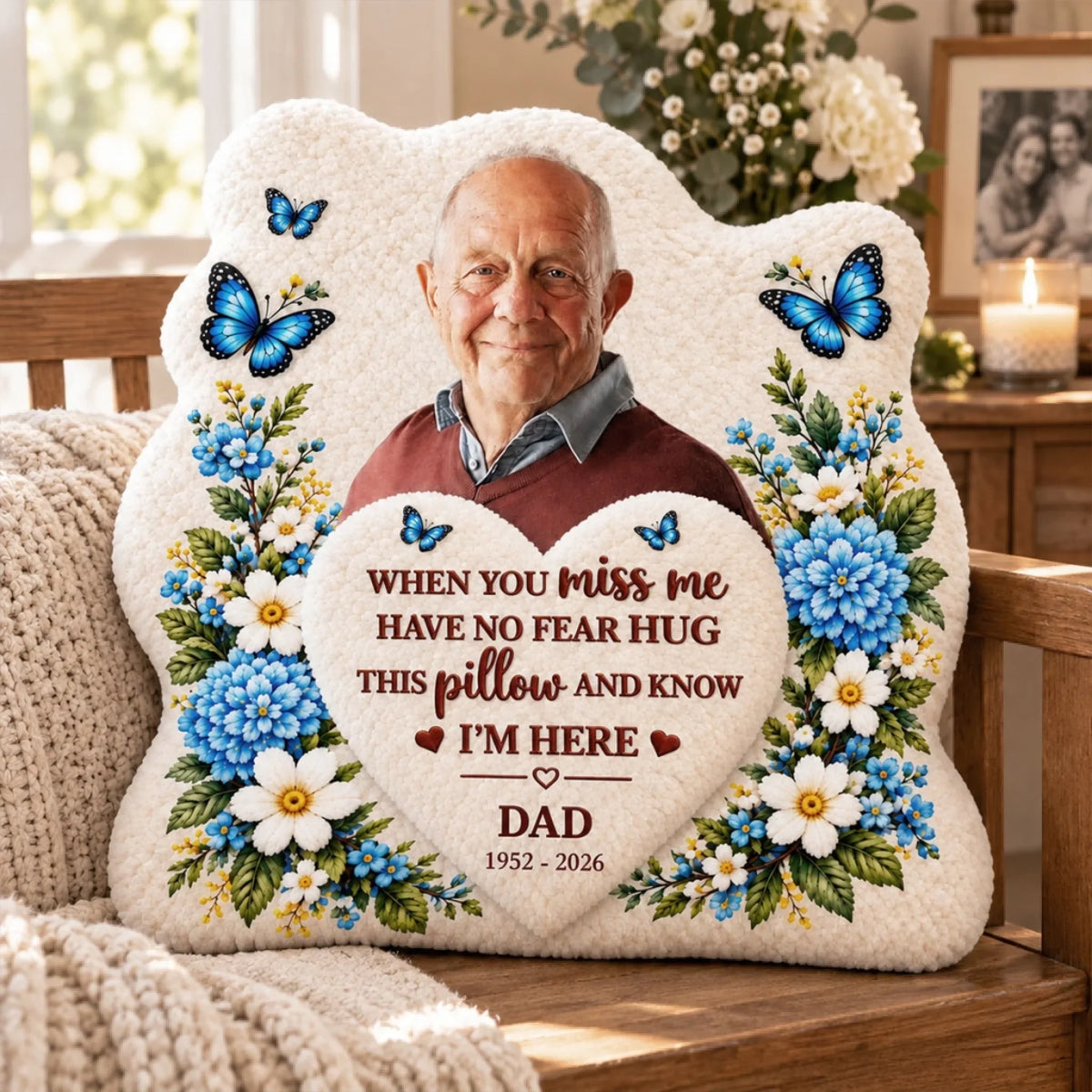I Am Here - Personalized Shaped Pillow