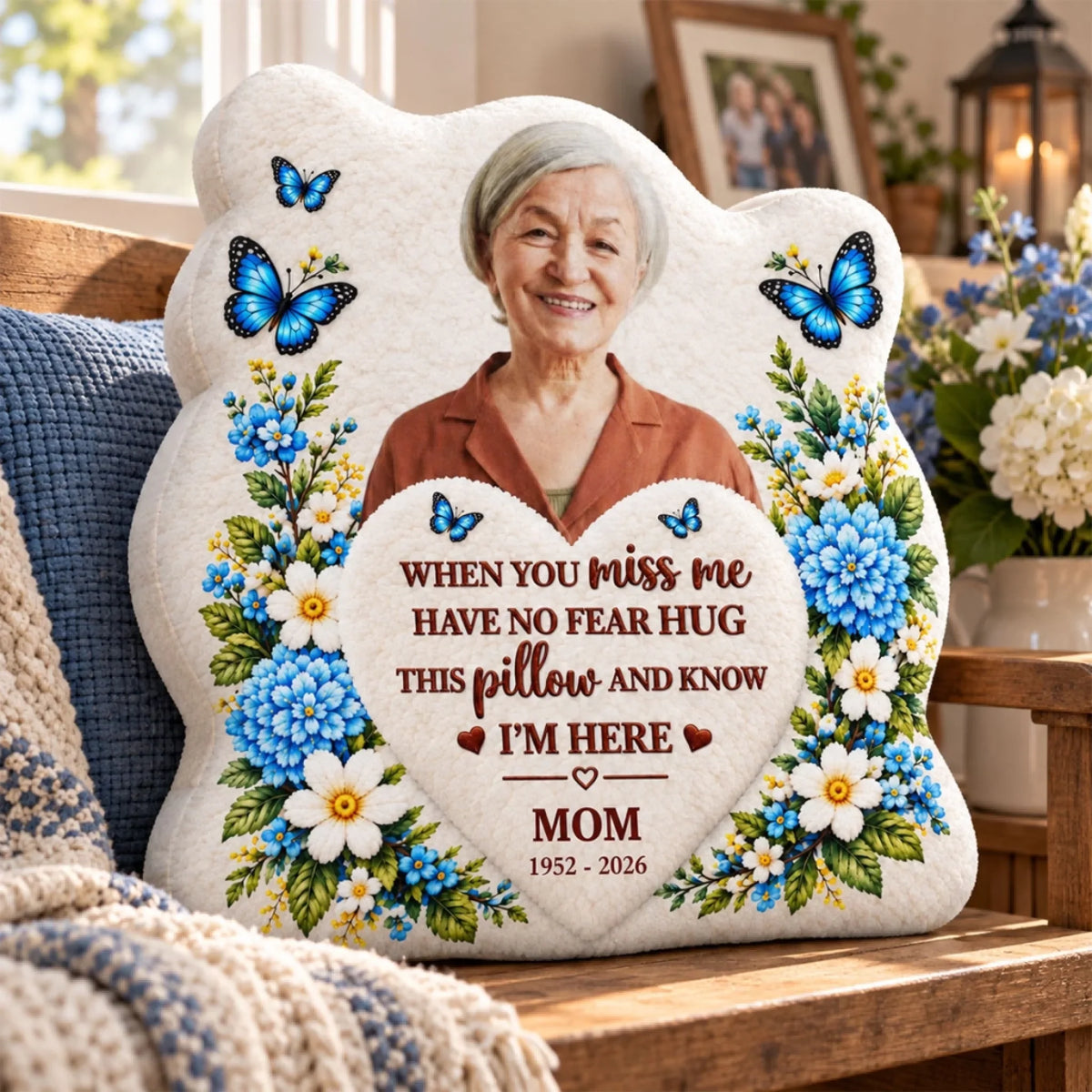 I Am Here - Personalized Shaped Pillow