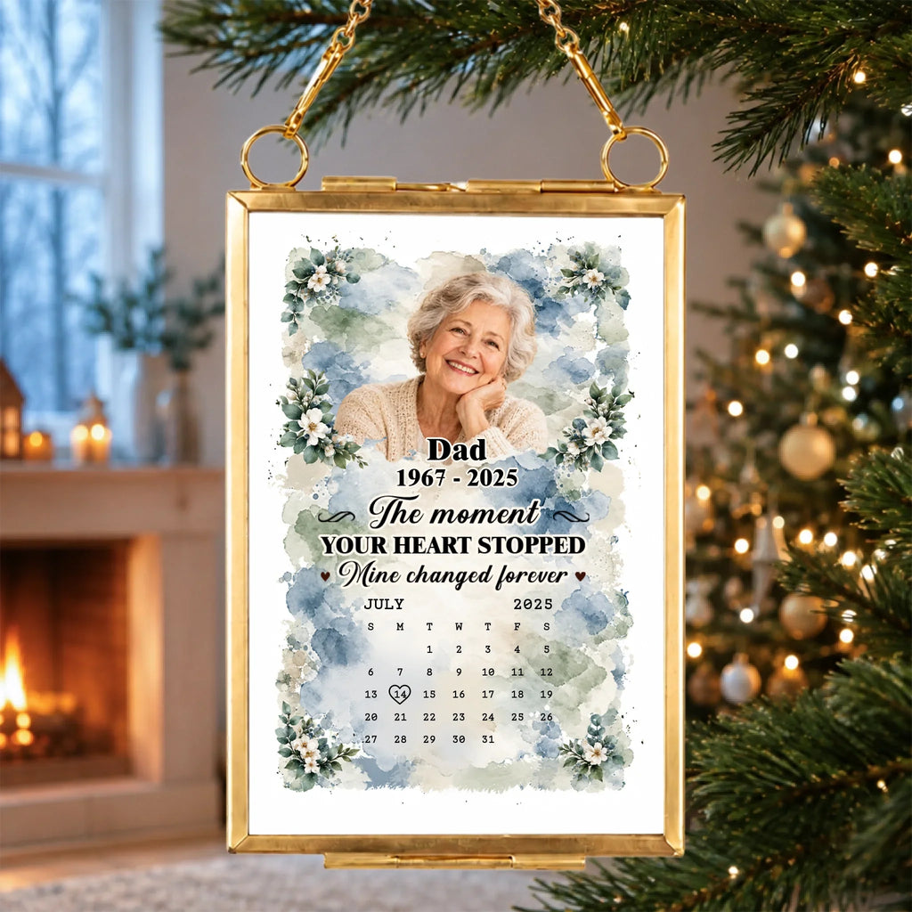 Forever In Bloom - Personalized Metal Frame Ornament