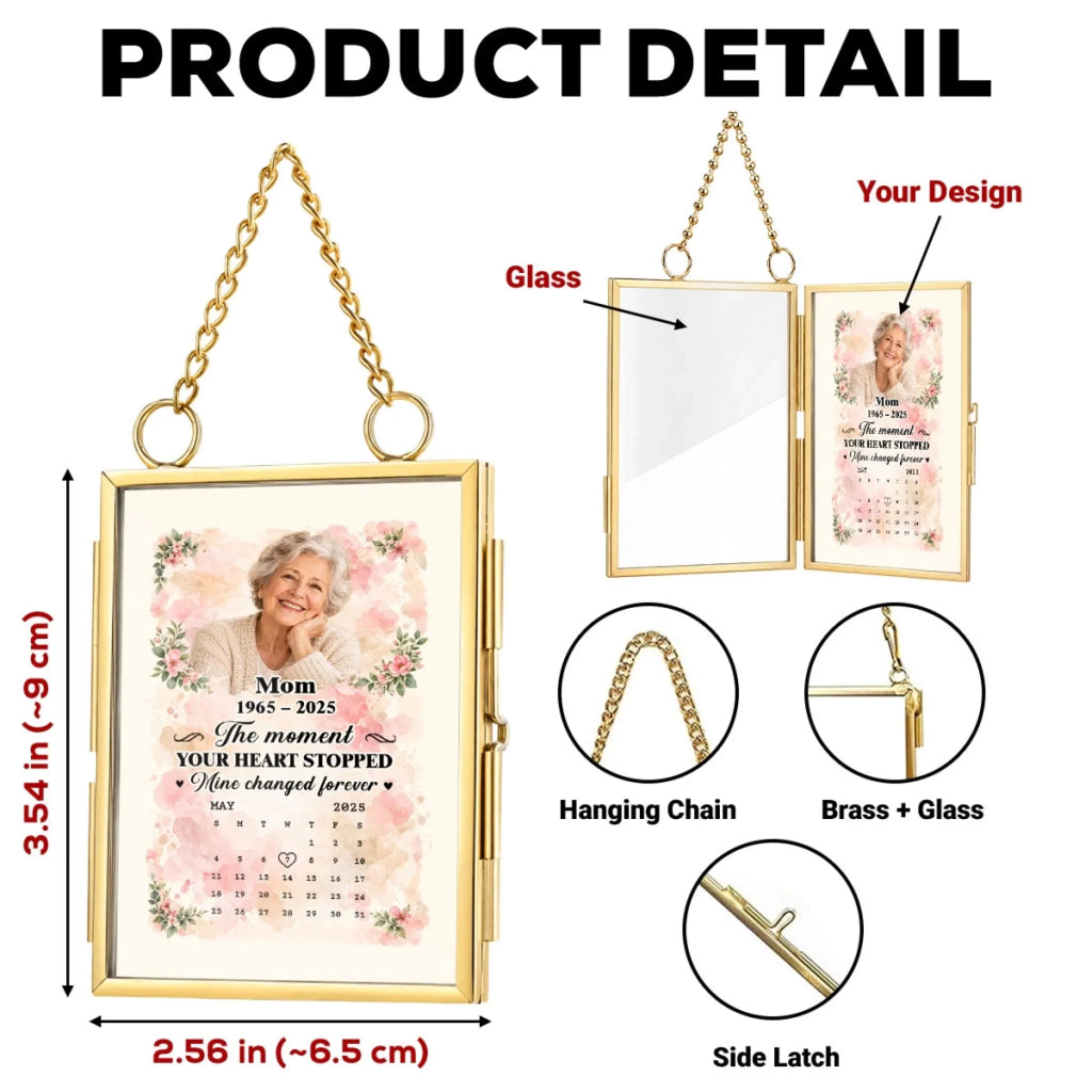 Forever In Bloom - Personalized Metal Frame Ornament