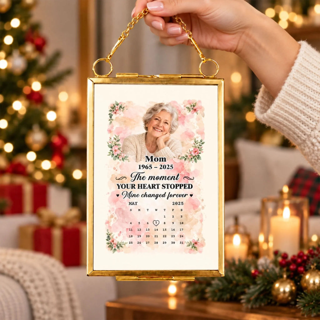 Forever In Bloom - Personalized Metal Frame Ornament