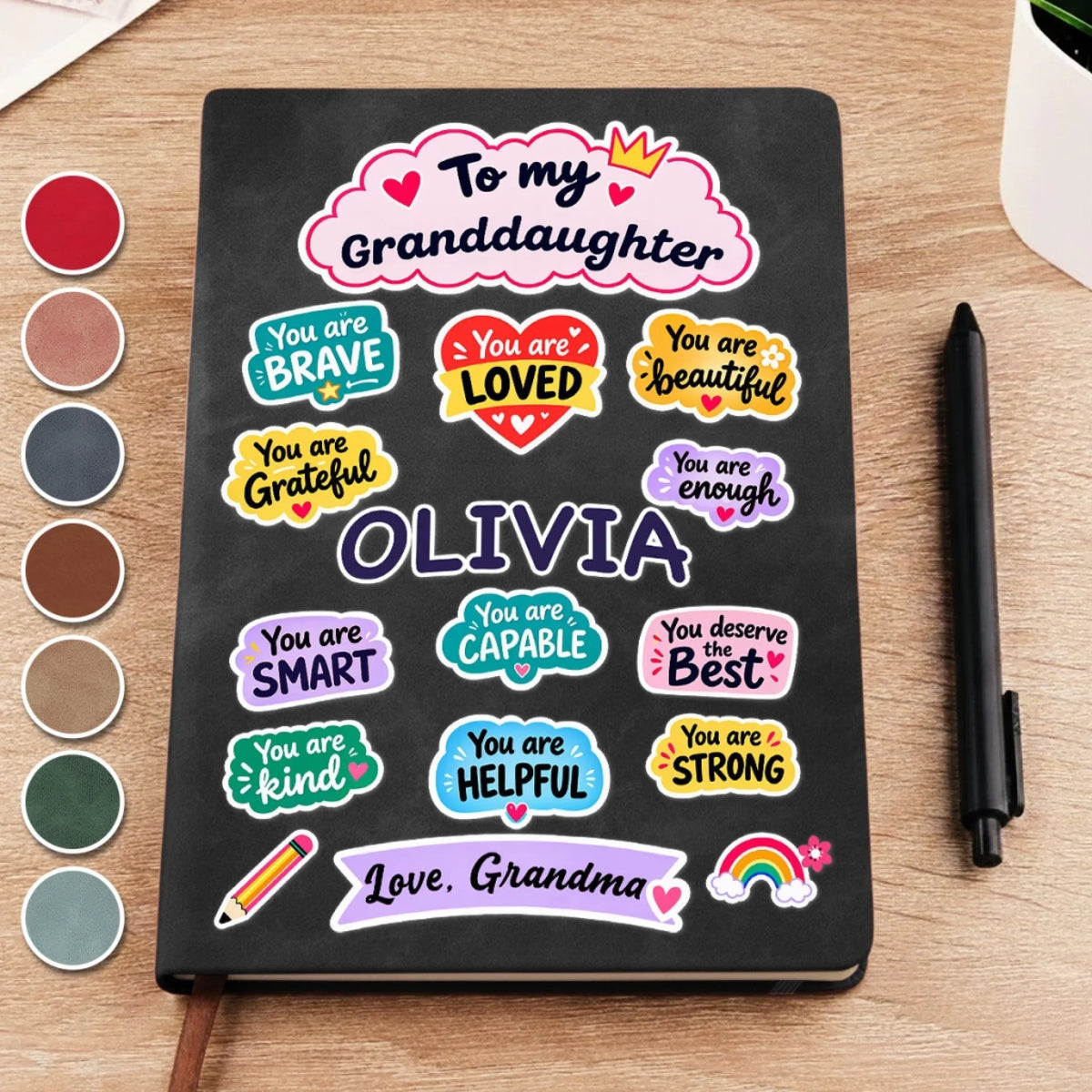 You Are My Pride - Personalized Leather Journal