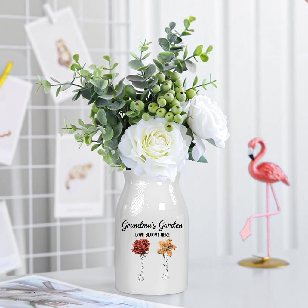 Love Bloom Here - Personalized Flower Vase