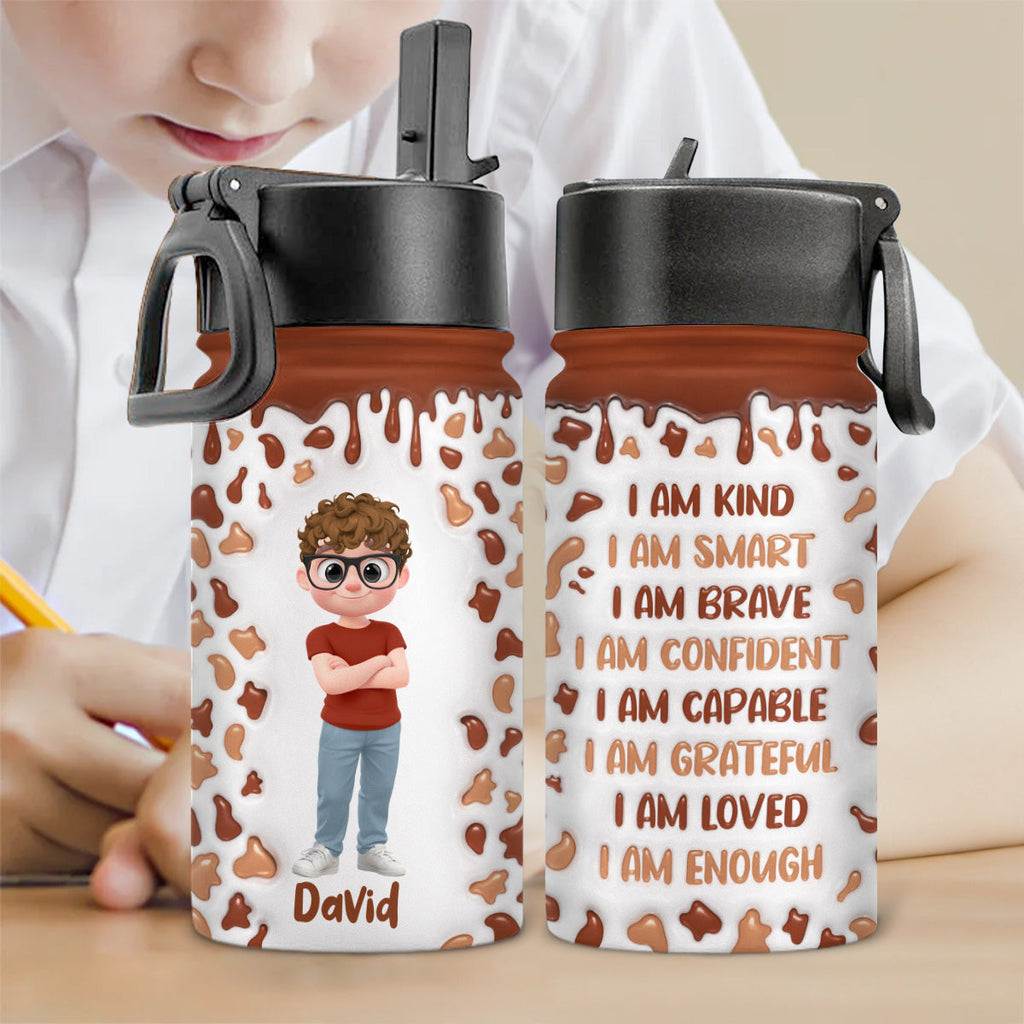 Sweet Baby Like Milk - Personalized 3D Inflated Effect Kids Water Bottle