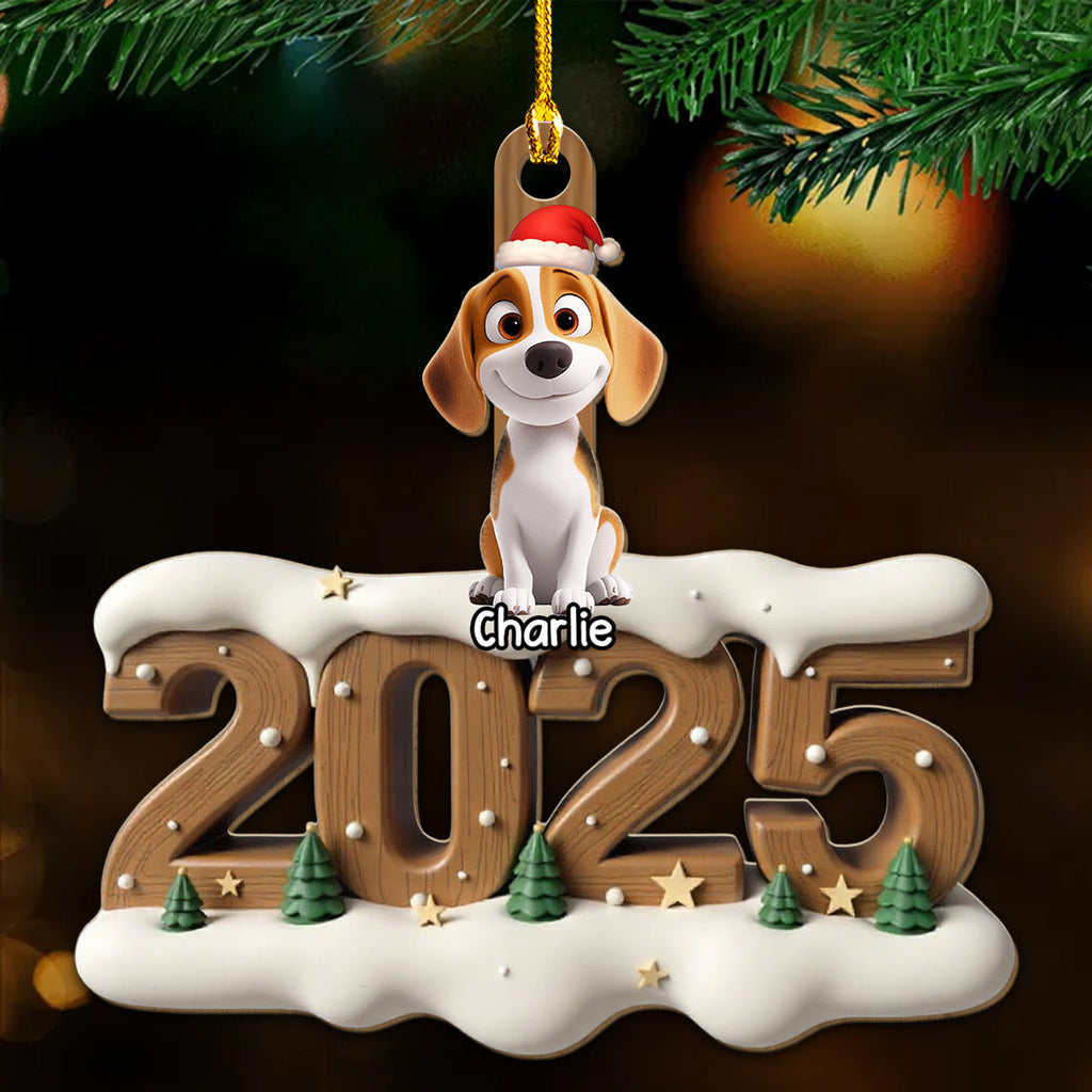 Custom Keepsake Christmas Ornament •  Only You This Year - Personalized 3D Effect Wood Ornament