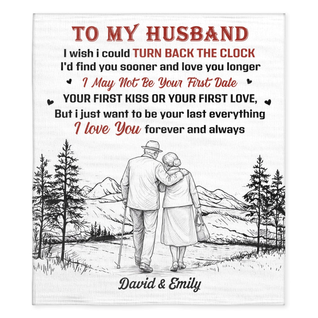 I Wish I Could Turn Back The Clock - Personalized Fleece Blanket