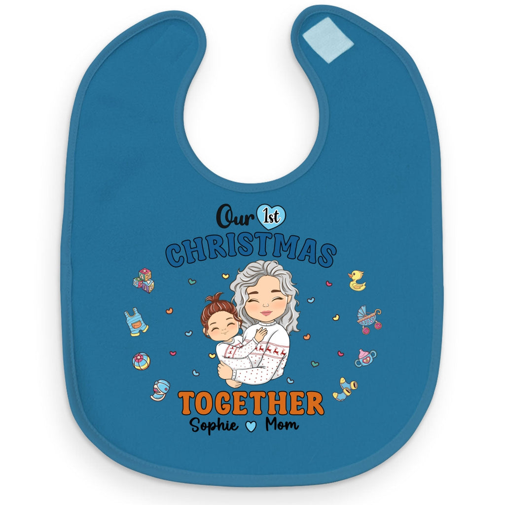 1st Mothers Day Together - Personalized Baby Bib