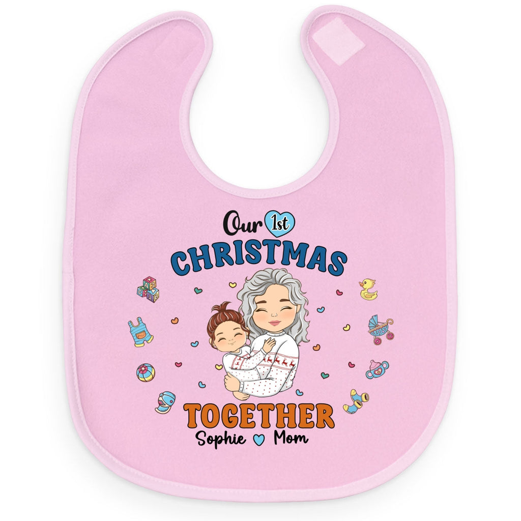 1st Mothers Day Together - Personalized Baby Bib