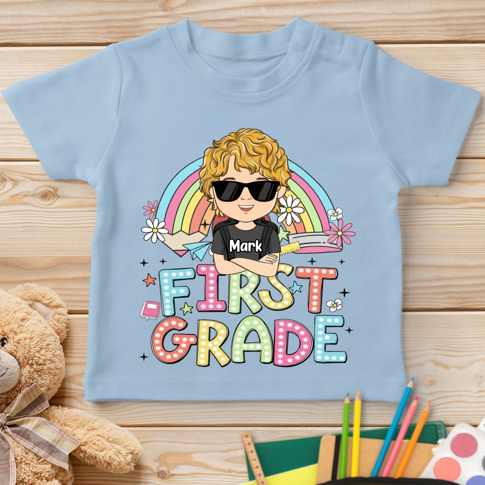 Custom Christmas & Birthday Keepsake Gift • School Level Unlocked - Personalized Youth T-shirt