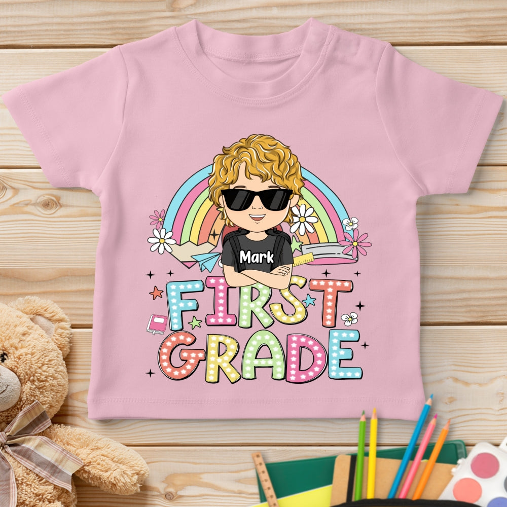 Custom Christmas & Birthday Keepsake Gift • School Level Unlocked - Personalized Youth T-shirt