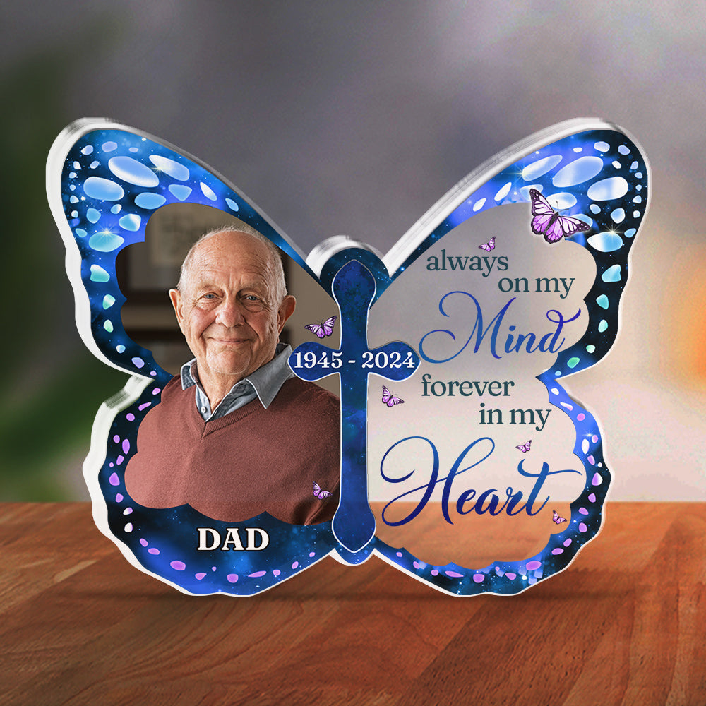 Custom Memorial Keepsake, Sympathy & Remembrance Gift • Always By My Side - Personalized Acrylic Plaque